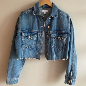 Brand new TopShop Cropped Jean Jacket